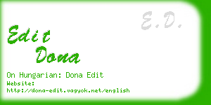 edit dona business card